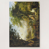 Adam en Eva in het aardse paradijs Legpuzzel (Verticaal)