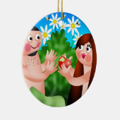 Adam en Eva Keramisch Ornament (Rechts)