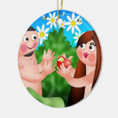 Adam en Eva Keramisch Ornament (Links)