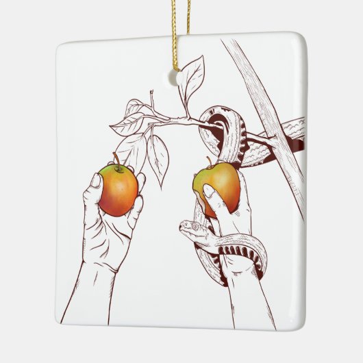 Adam en Eva Keramisch Ornament (Links)