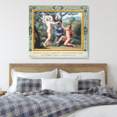 Adam en Eva met de Serpent, illustratie van t Canvas Afdruk (Insitu (Slaapkamer))