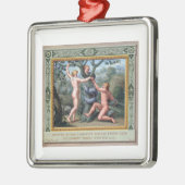 Adam en Eva met de Serpent, illustratie van t Metalen Ornament (Links)