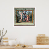 Adam en Eva met de Serpent, illustratie van t Poster (Keuken)