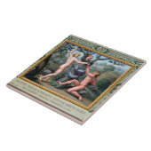 Adam en Eva met de Serpent, illustratie van t Tegeltje (Zijkant)