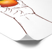 Adam en Eva met de slang Poster (Hoek)