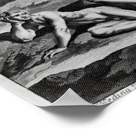 Adam en Eva na de Herfst Poster (Hoek)