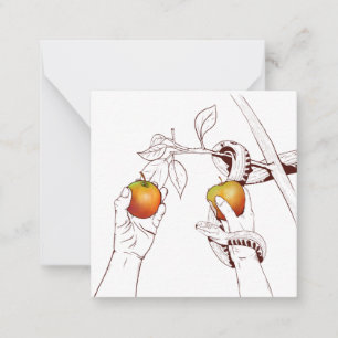 Adam en Eva Notitiekaartje