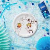 Adam en Eva Picking appels Papieren Bordje (Feest)