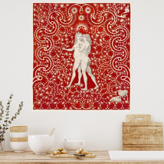 Adam en Eva Poster (Keuken)