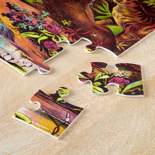 Adam en Eva Puzzle Design Legpuzzel (Zijkant)