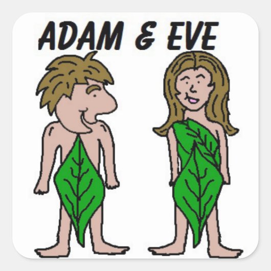 Adam en Eva Stickers (Voorkant)