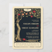 Adam en Eva | Tarot bruiloft uitnodiging (Voorkant)