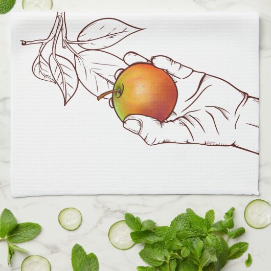 Adam en Eva Theedoek (Gevouwen)