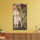 Adam en Eva uit het Paradijs gezet Canvas Afdruk (Insitu (Woonkamer))