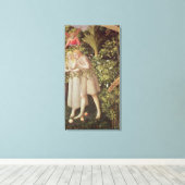 Adam en Eva uit het Paradijs gezet Canvas Afdruk (Insitu (Houten vloer))