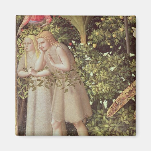 Adam en Eva uit het Paradijs gezet Magneet (Voorkant)