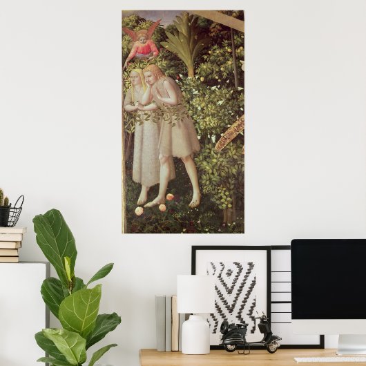 Adam en Eva uit het Paradijs gezet Poster (Thuiskantoor)