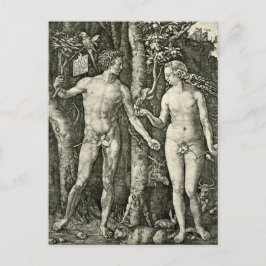 Adam en Eva van Albrecht Durer Briefkaart