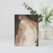 Adam en Eva van Gustav Klimt Briefkaart (Staand voorkant)