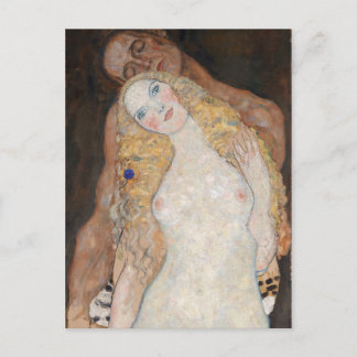 Adam en Eva van Gustav Klimt Briefkaart