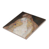 Adam en Eva van Gustav Klimt Tegeltje (Zijkant)