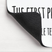 Adam en Eva waren de eersten die niet lazen Muismat (Hoek)