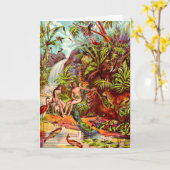 Adam en Eva Wenskaart Kaart (Gele Bloem)