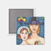 ADAM- EN EVE-PIJLEREN, BIBLIOTHEEKSE THANKSGIVING MAGNEET (Voorkant / Achterkant)