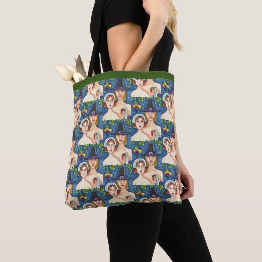 ADAM- EN EVE-PIJLEREN, BIBLIOTHEEKSE THANKSGIVING TOTE BAG (Dichtbij)