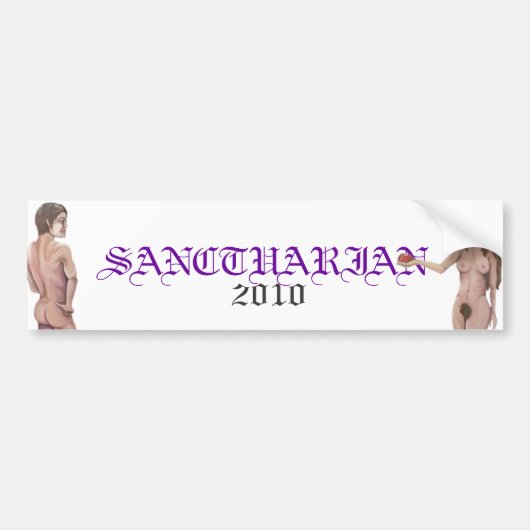 ADAM EN EVE, SANCTUARIAN, 2010 BUMPERSTICKER (Voorkant)