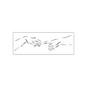Adam en God - Zelfringend rubberstempel Zelfinktende Stempel (Design)