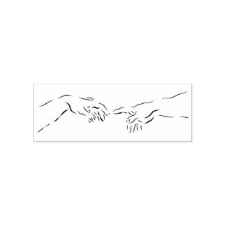 Adam en God - Zelfringend rubberstempel Zelfinktende Stempel