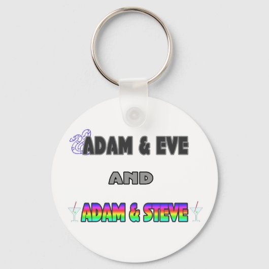 Adam & Eva & Adam & Steve Sleutelhanger (Voorkant)