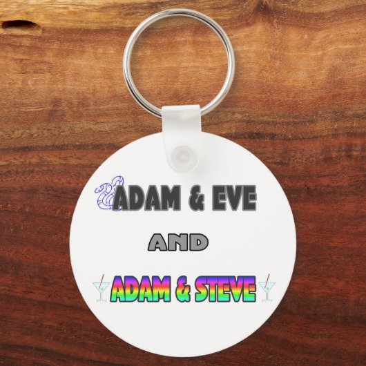 Adam & Eva & Adam & Steve Sleutelhanger (Voorkant)