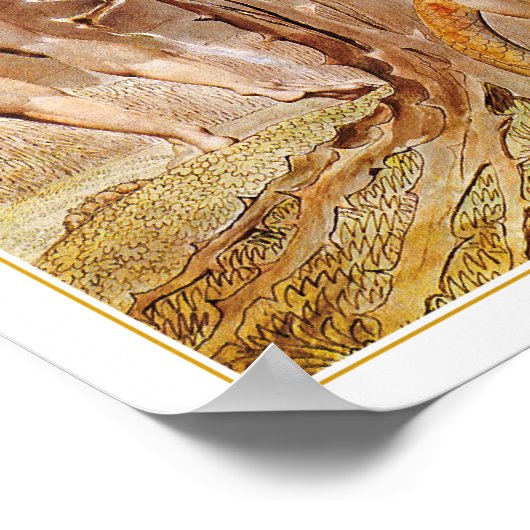 Adam, Eva - Artwok - van William Blake Poster (Hoek)