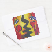 Adam & Eve 2006 Vierkante Sticker (Envelop)