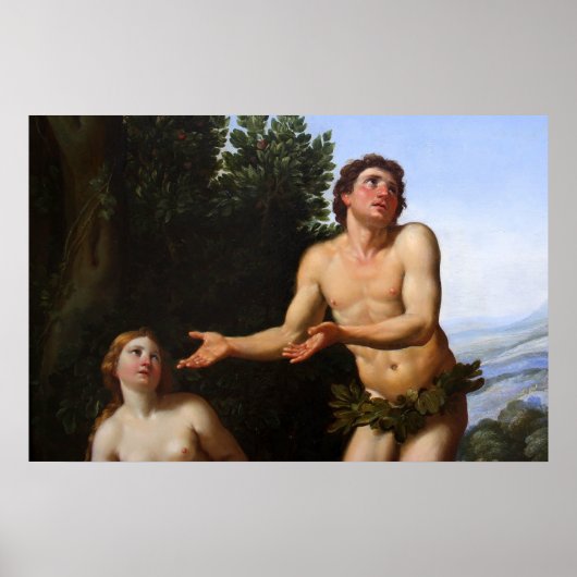 adam & eve - boom midden in de tuin poster (Voorkant)