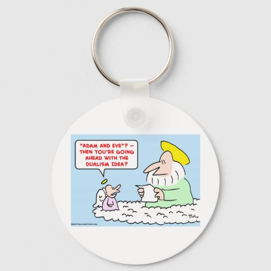 adam eve dualisme sleutelhanger (Voorkant)