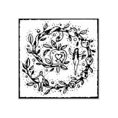 ADAM & EVE, GARDEN OF EDEN, FOLK ART RUBBER STAMP RUBBERSTEMPEL (Afrduk)