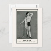 Adam & Eve Half Man Half Woman Briefkaart (Voorkant / Achterkant)