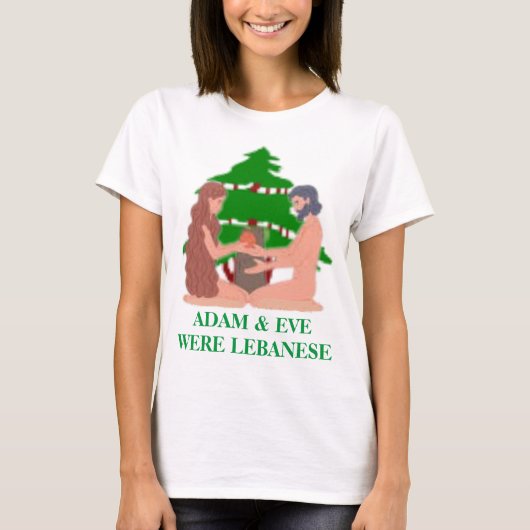 Adam & Eve waren Libanees T-Shirt (Voorkant)