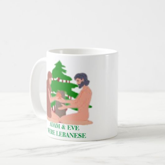 Adam & Eve waren Libanese mok (Voorkant links)