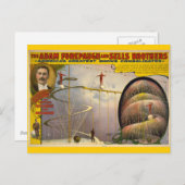 Adam Forepaugh en Sells Brothers Circus Poster Briefkaart (Voorkant / Achterkant)