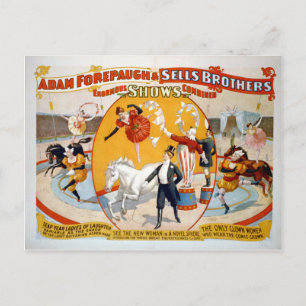 Adam Forepaugh & Sells Brothers Briefkaart