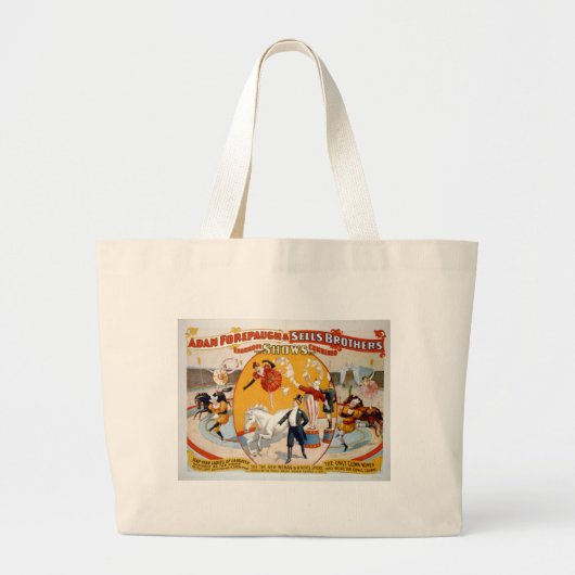 Adam Forepaugh & Sells Brothers Grote Tote Bag (Voorkant)