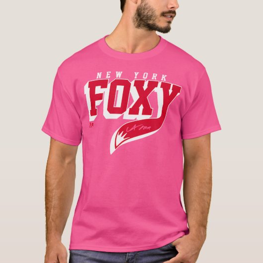 Adam Fox Foxy New York Hockey T-shirt (Voorkant)