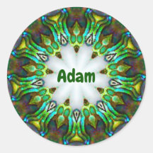 ADAM ~ Gepersonaliseerde Paua Shell fractal ~