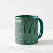 ADAM ~ Grappige 3D Fractal ~ Groene 3D Mok (Voorkant rechts)