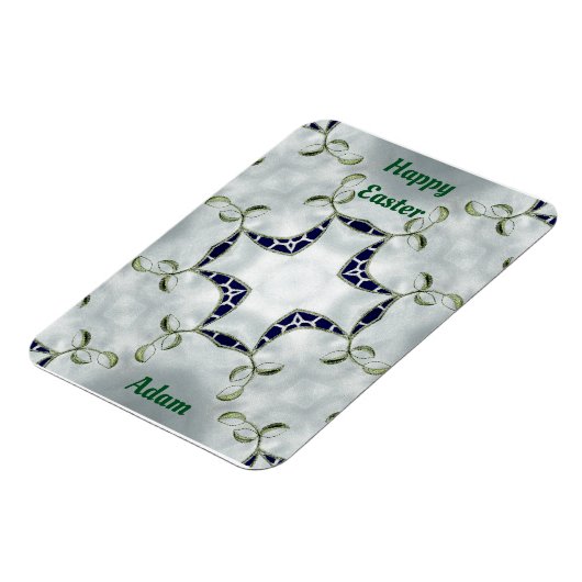 ADAM ~ Groen en Blauw Pasen ~ kaartmagneet ~ Magneet (Linkerzijde)