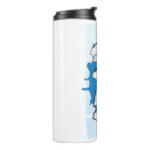 ADAM Jouw naam Graffiti Art Wall Thermal tumbler Thermosbeker (Gedraaid links)